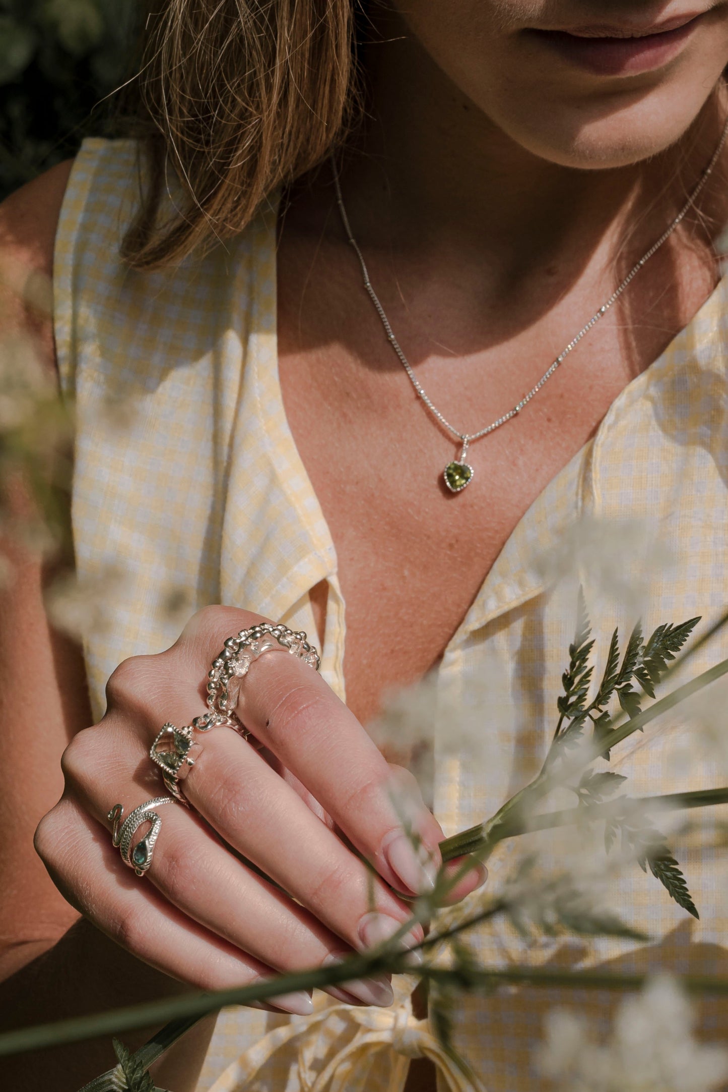 Luce Ring – Green Amethyst