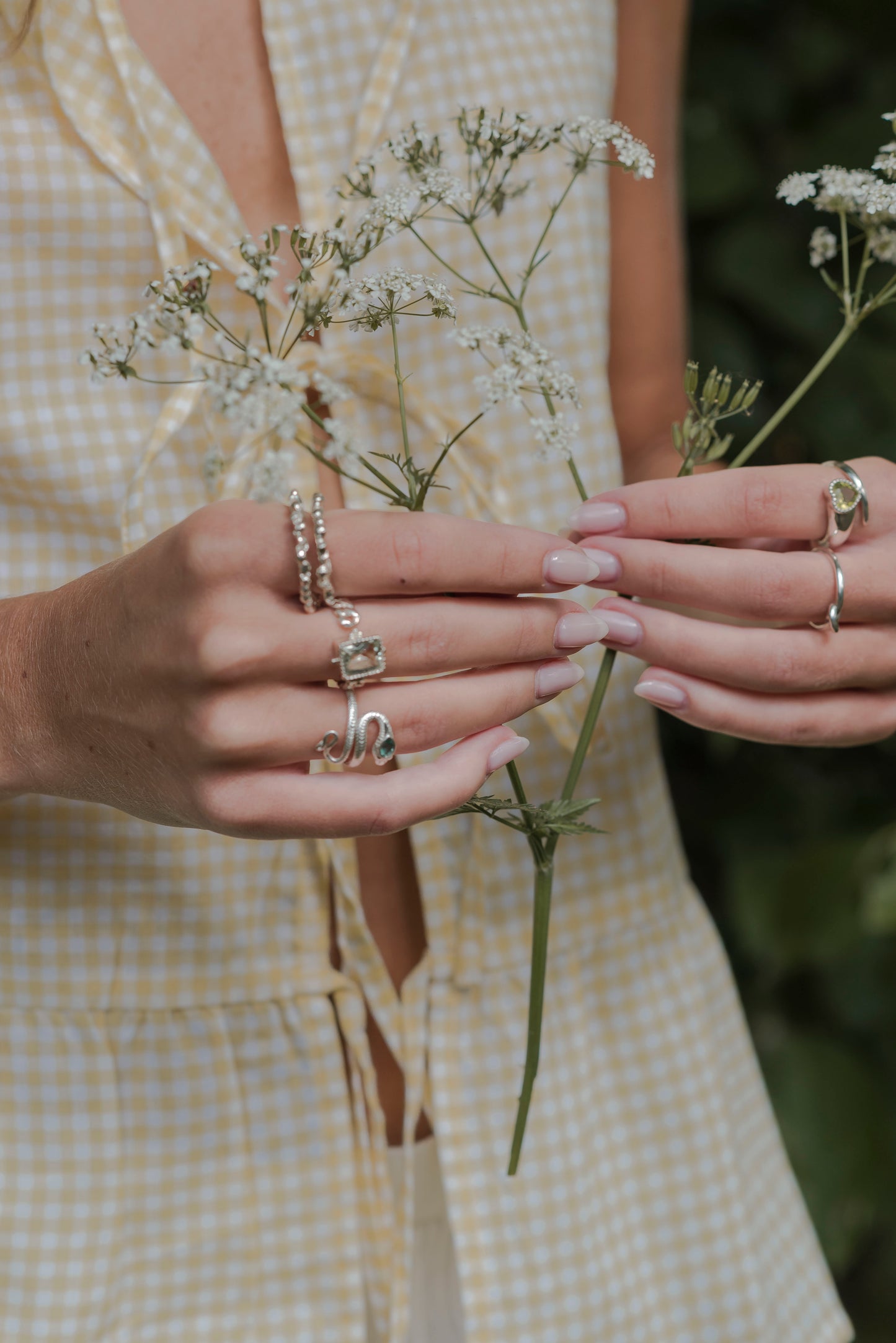 Luce Ring – Green Amethyst