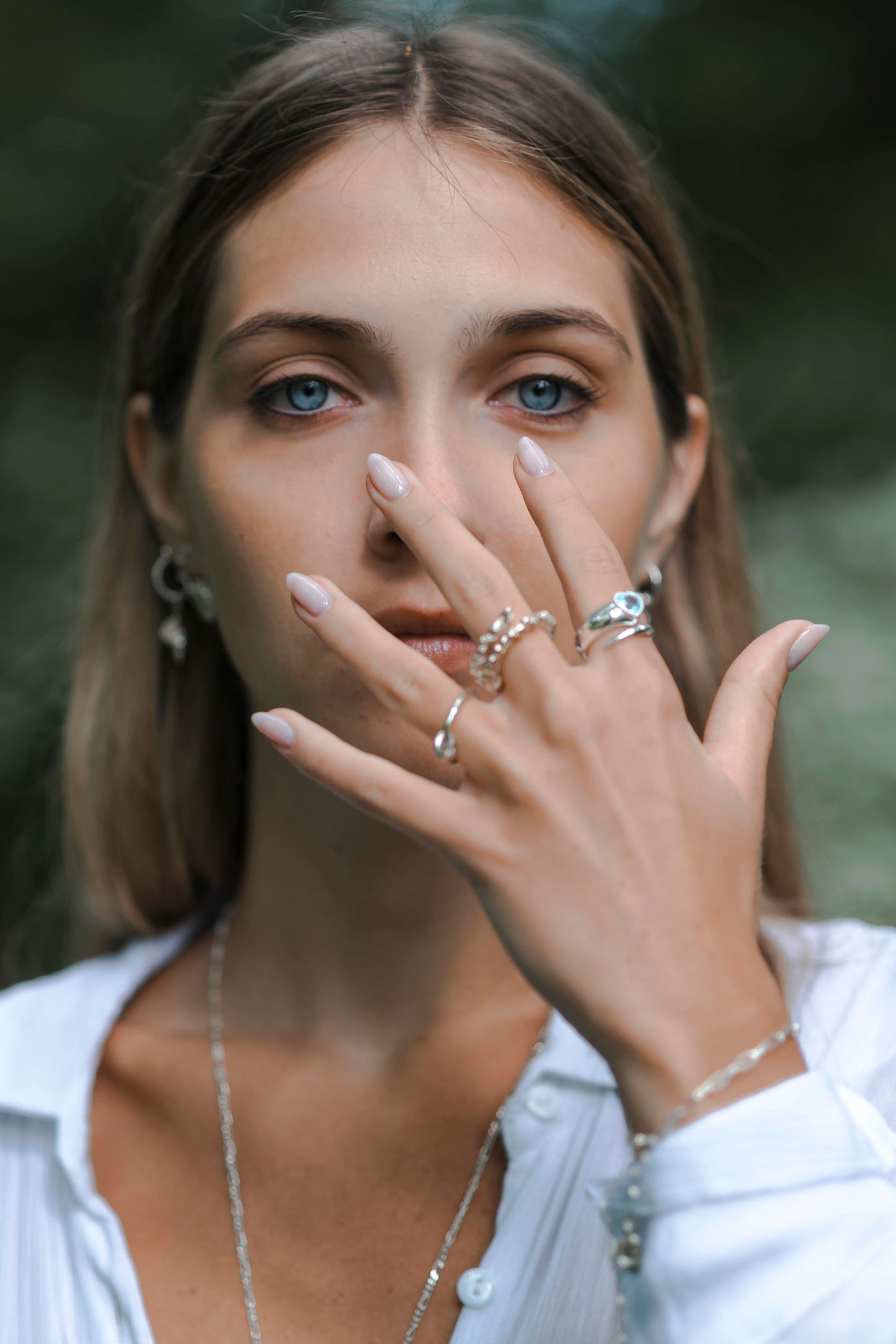 Heartleaf Ring – Blue Topaz