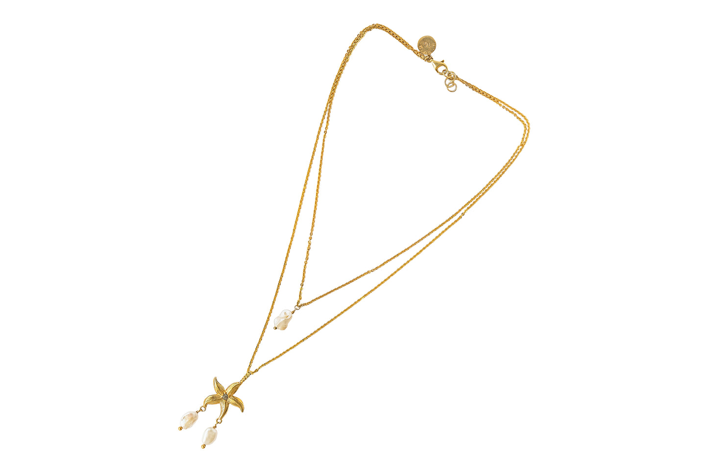 double chain pearls and sea star