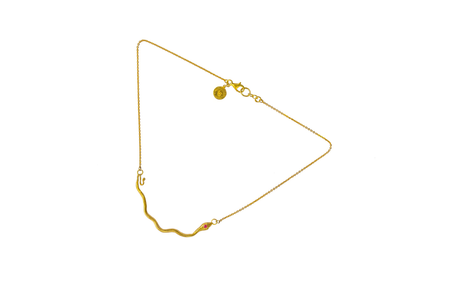Gold snake necklace