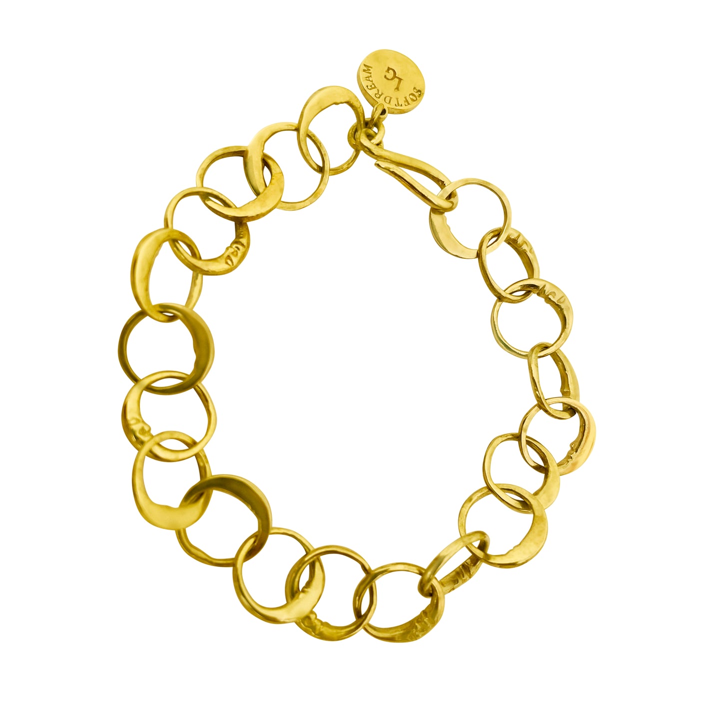 eclipse chain gold bracelet