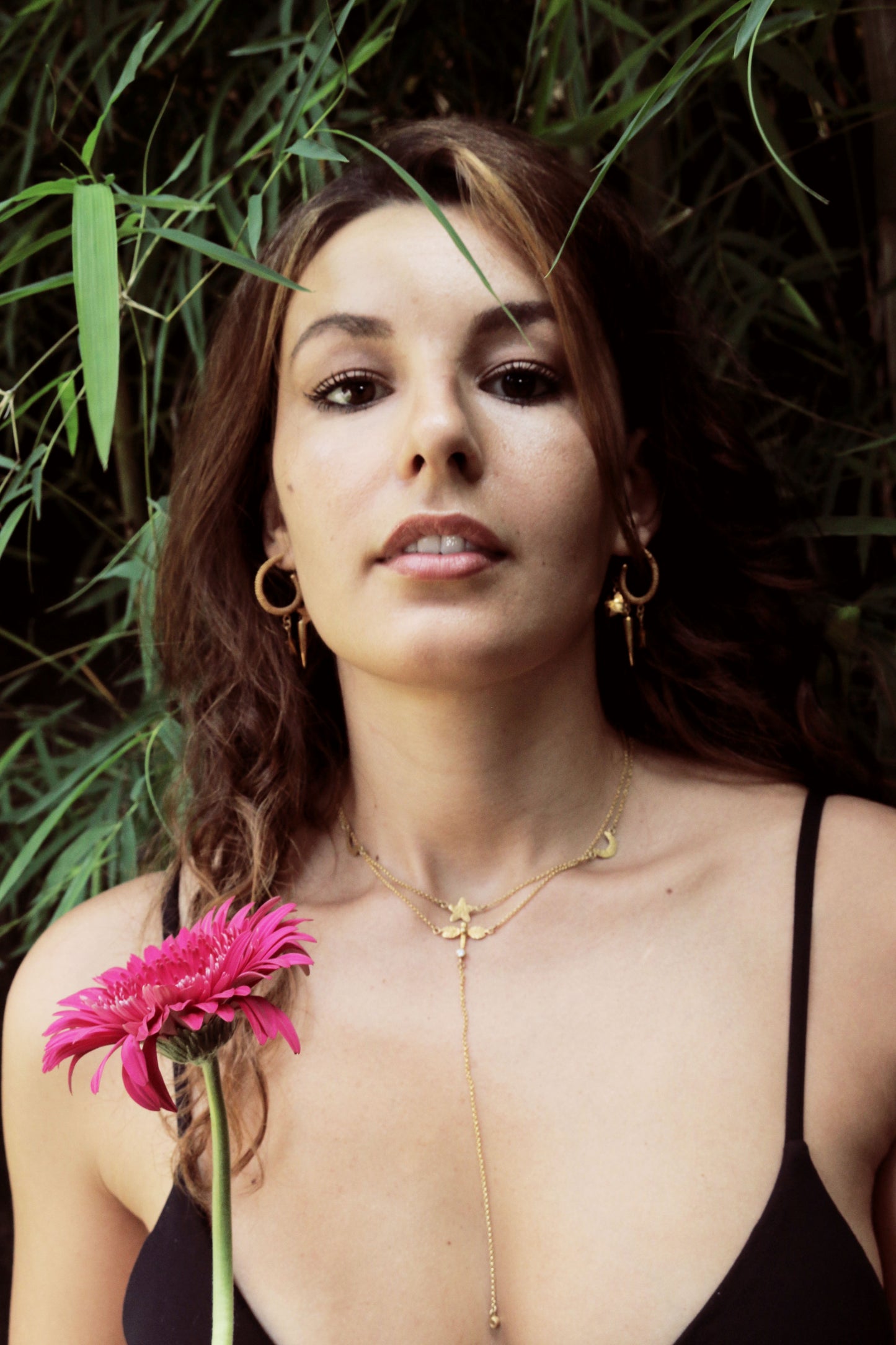 bohemian gold hoops earrings