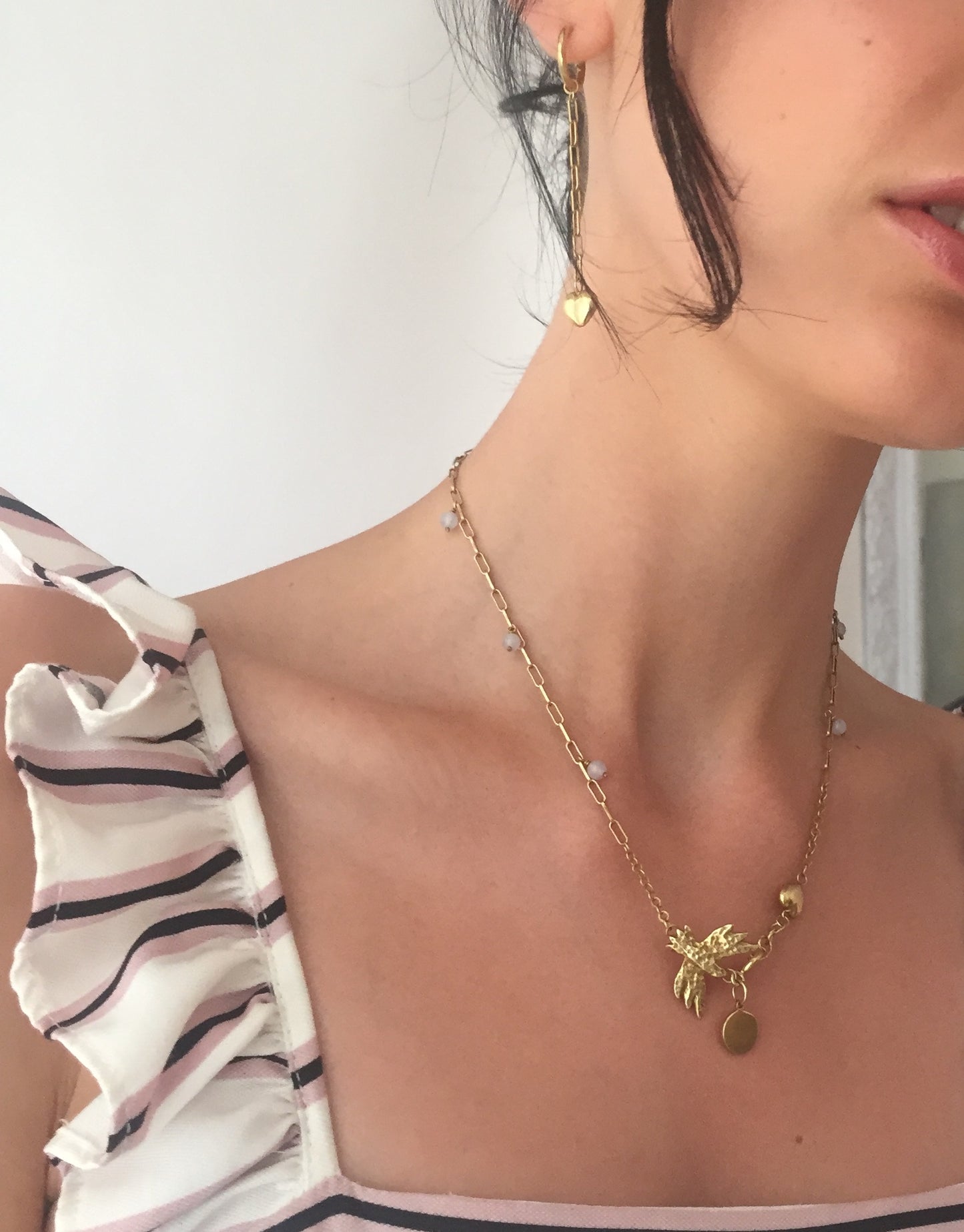 Gold mini hoops earrings