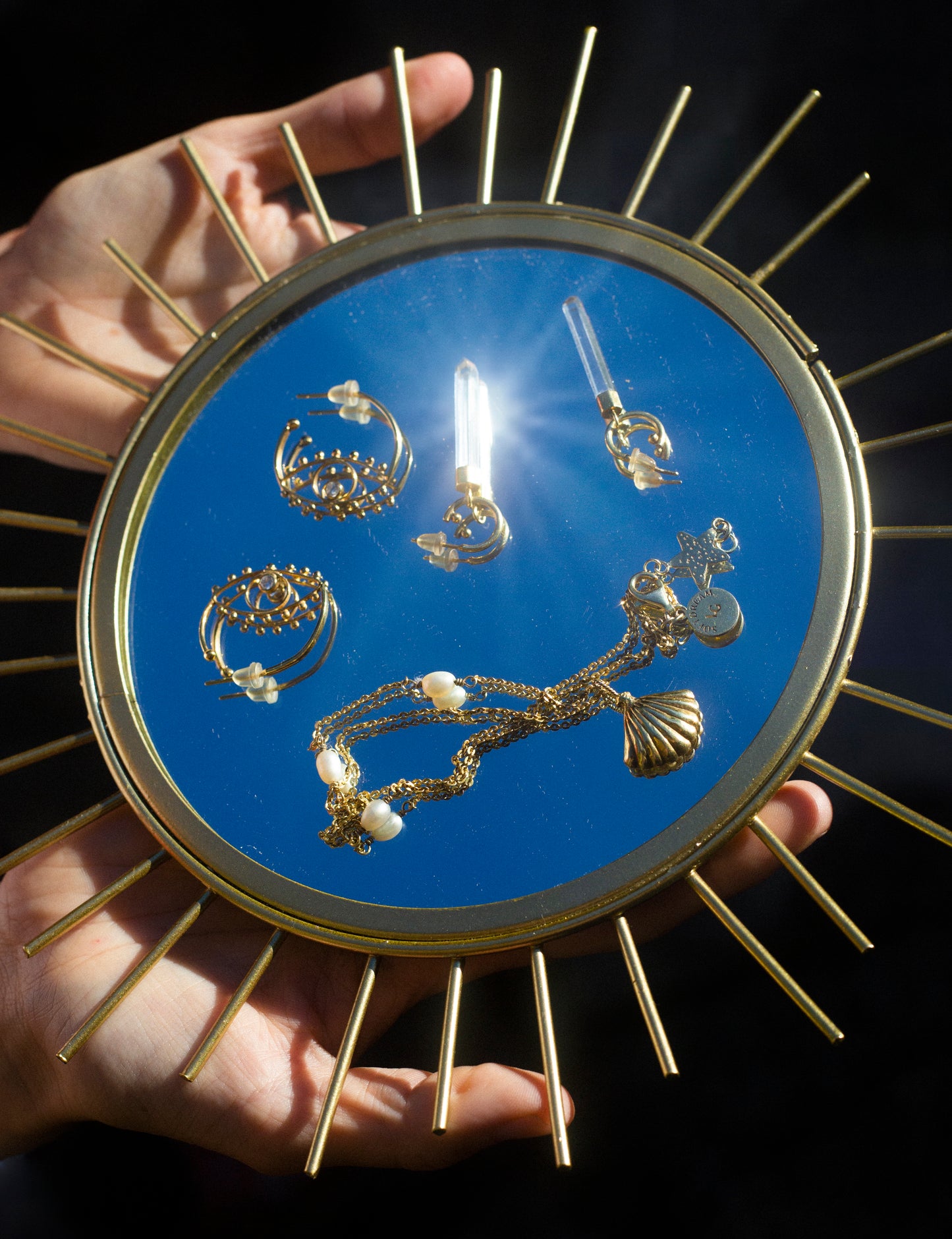 gold jewellery still life