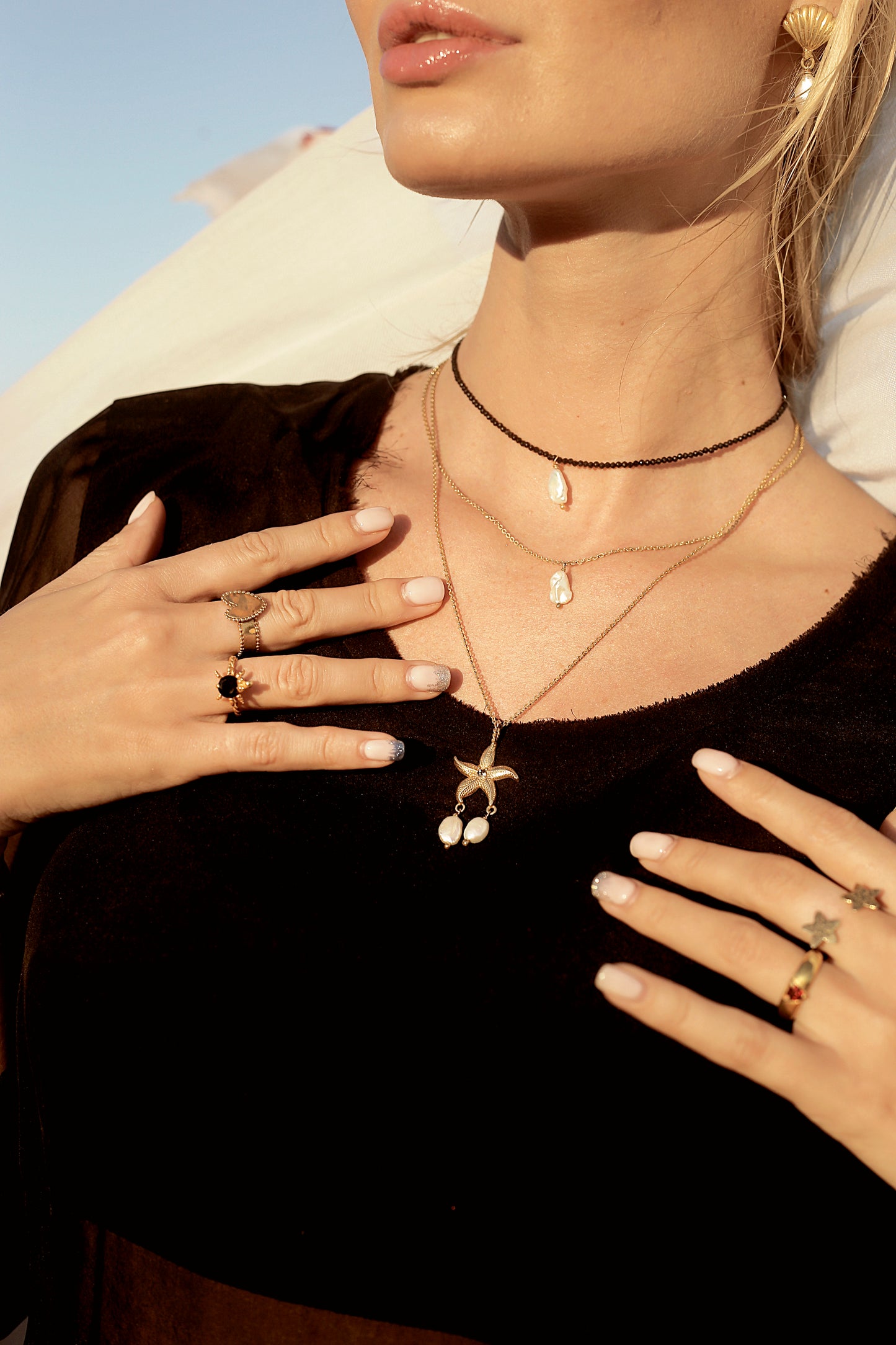 Sea Beauty Necklace double layer