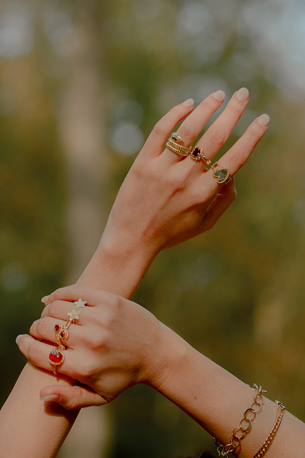 moon chain gold  bracelet