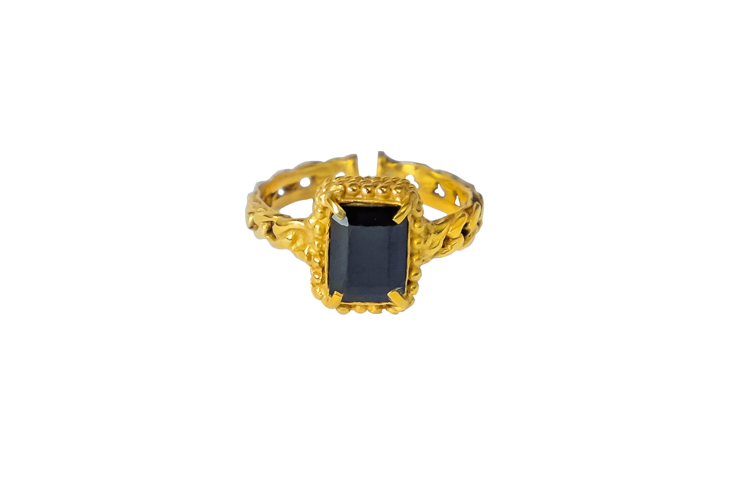 Black spinel chain ring