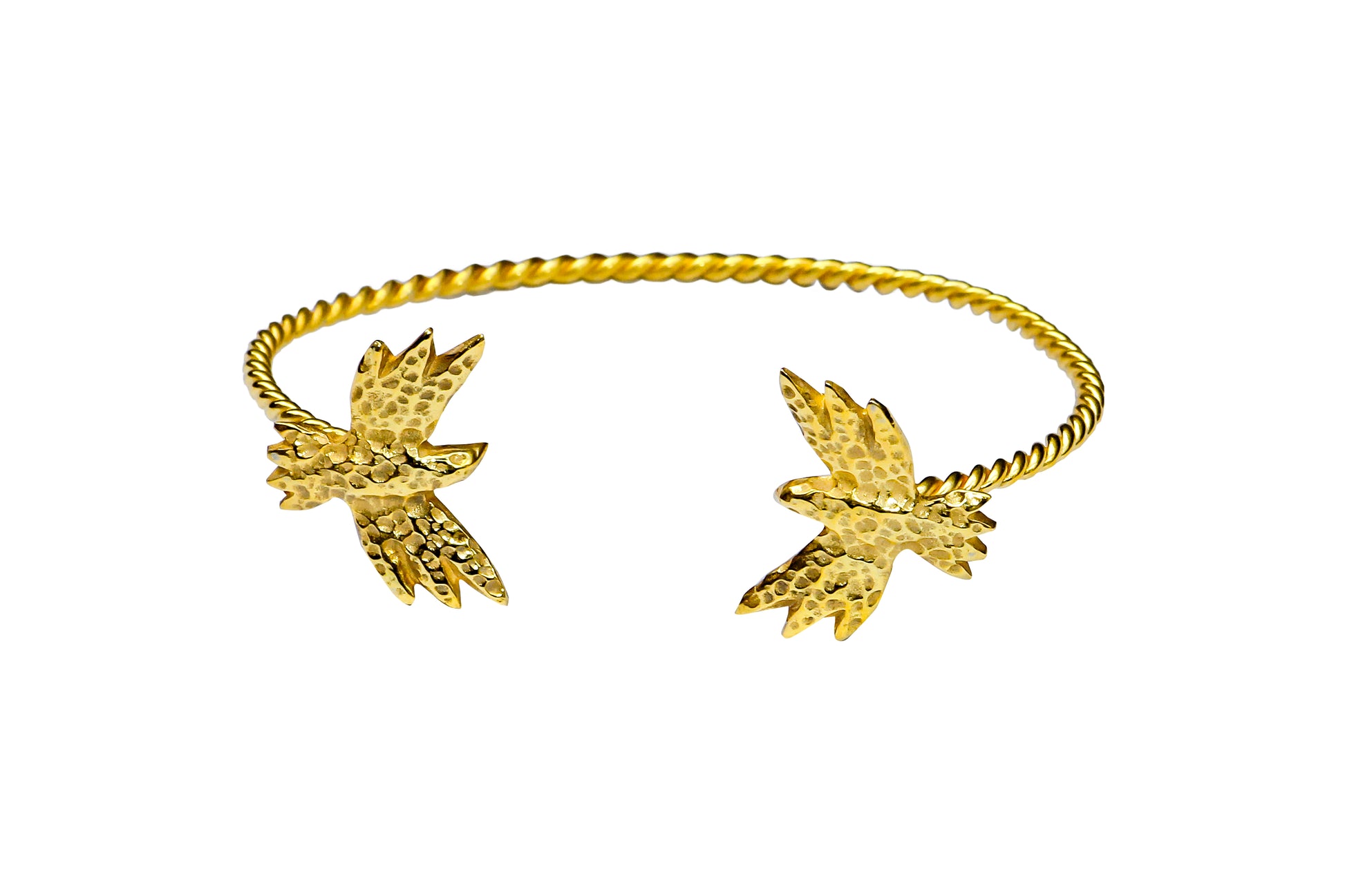 Handcrafted gold Bird Bracelet