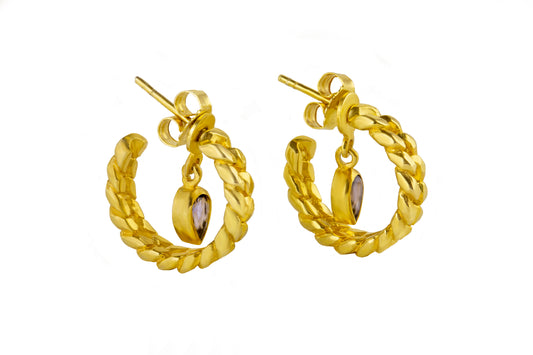 Eros gold chain Earrings