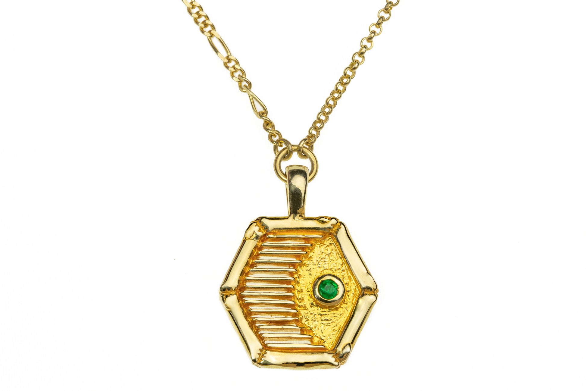 the emerald dream gold necklace