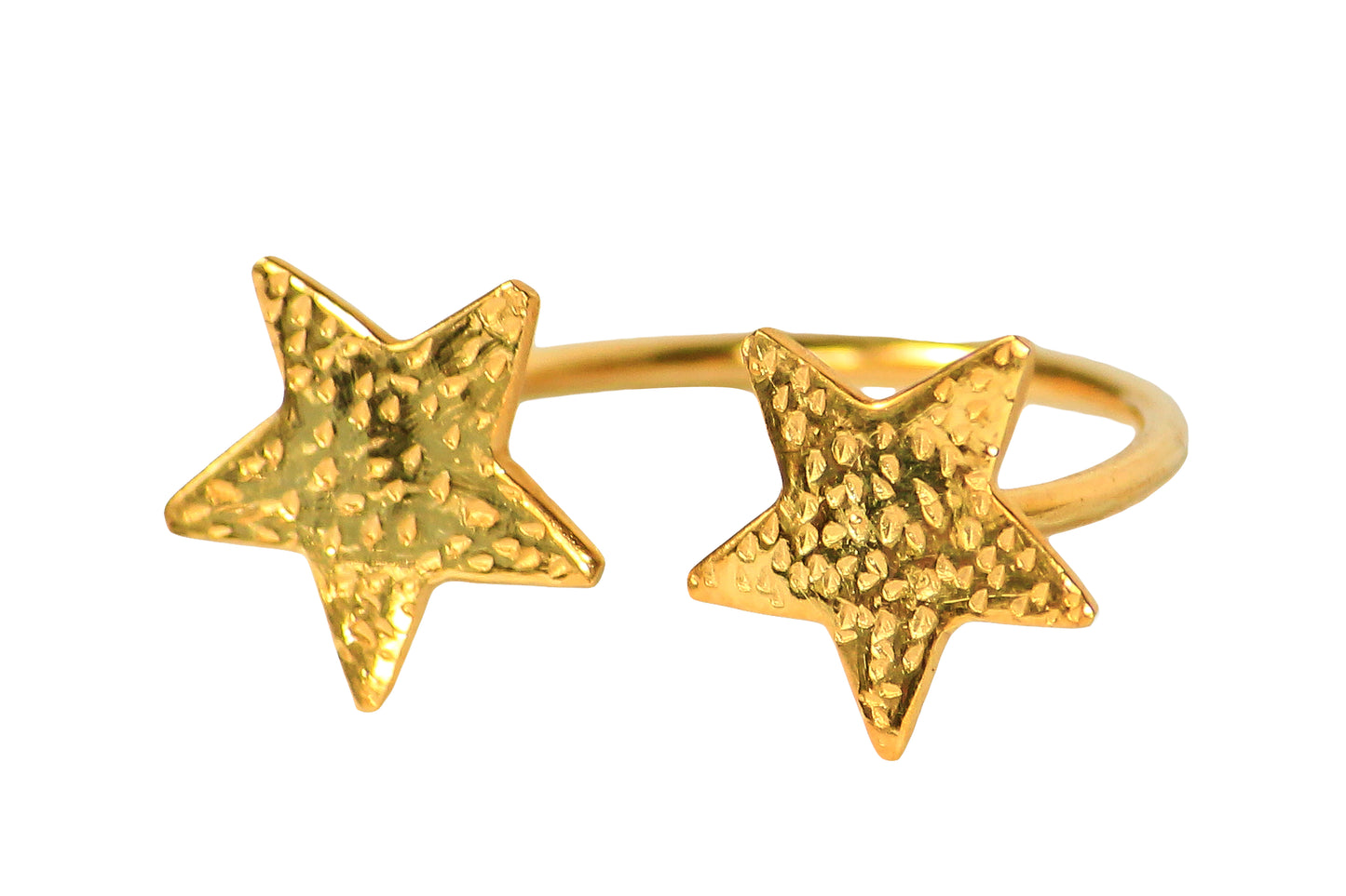gold ring with stars