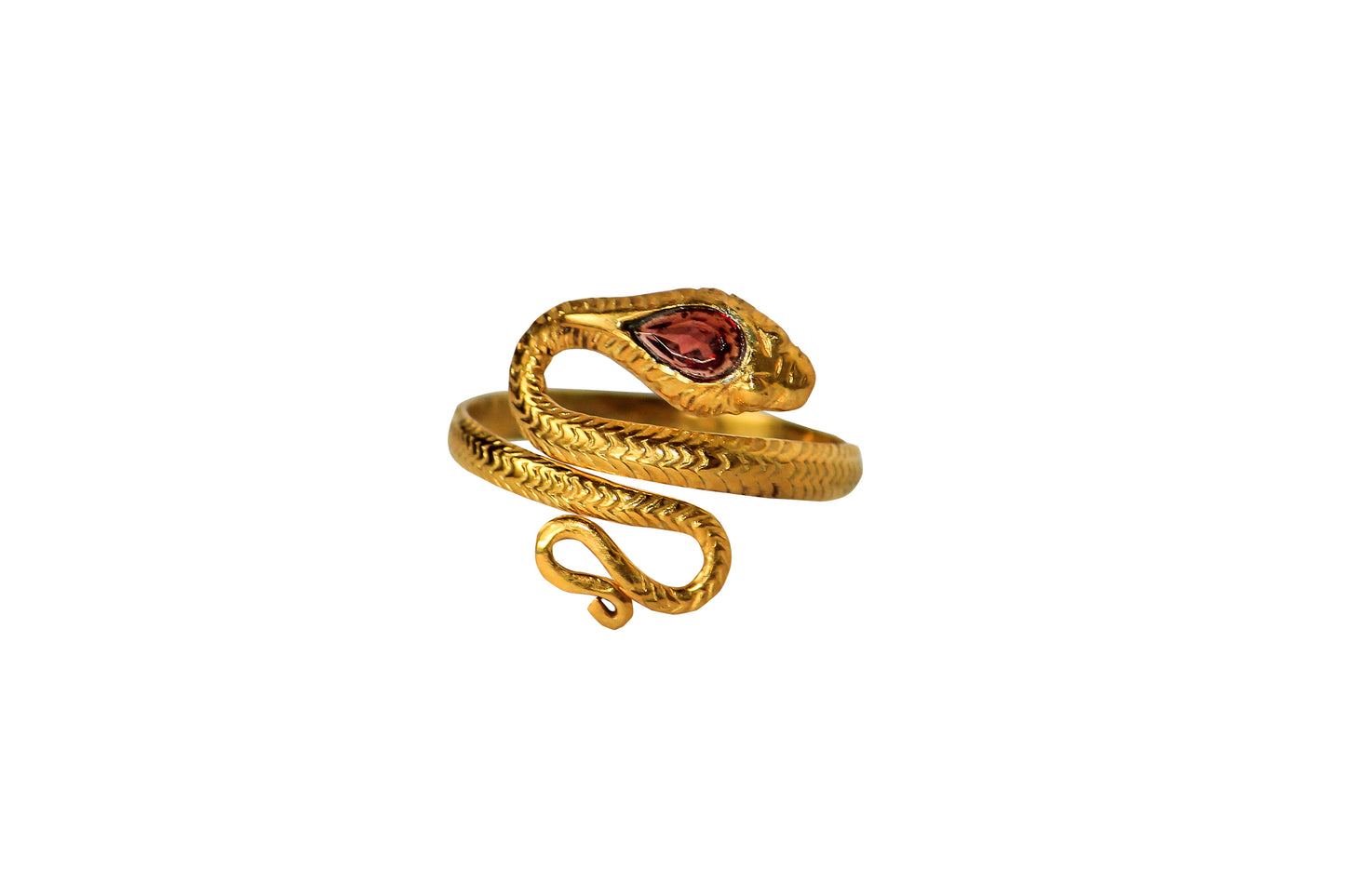 gold snake ring