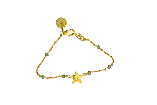 Peridot Star Sparkle Bracelet