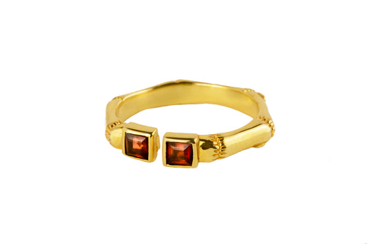 Mystic Bamboo gold Ring 