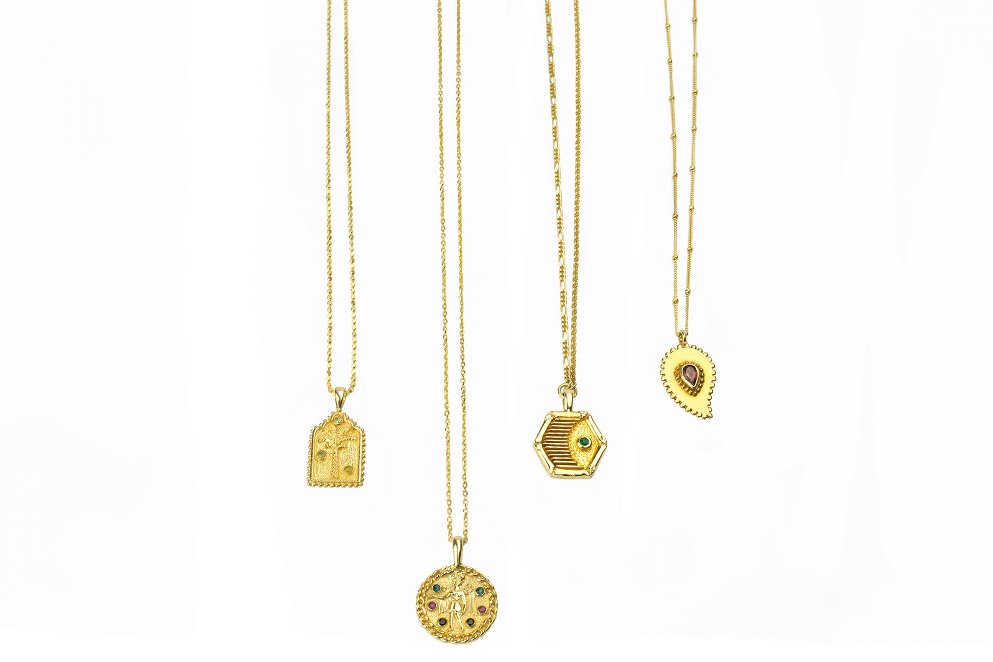 Aphrodite Garden gold necklaces